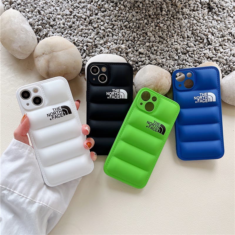 LUXUSMODE LEDER THE NORTH FACE HANDBREIT FÜR IPHONE 13 BIS 15