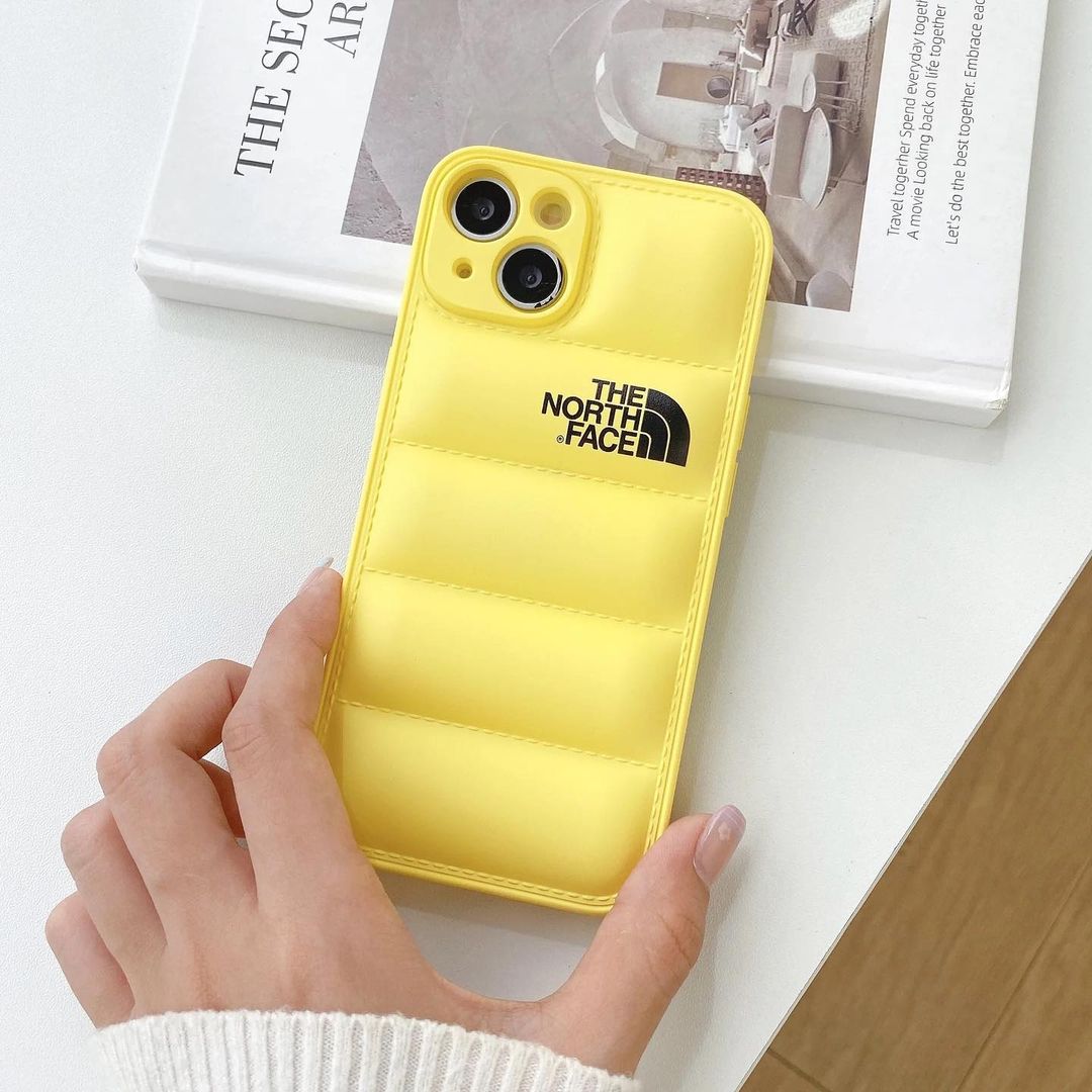 LUXUSMODE LEDER THE NORTH FACE HANDBREIT FÜR IPHONE 13 BIS 15