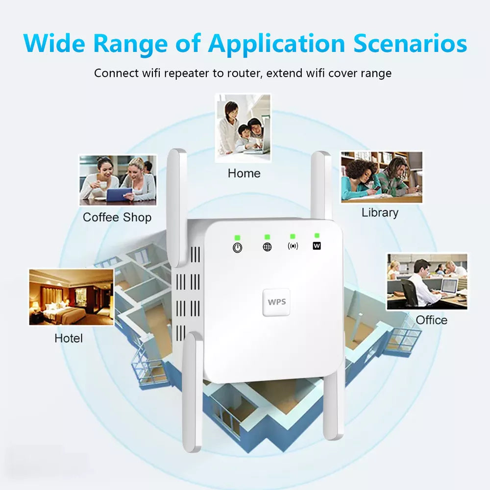5G Repeater WiFi Langstrecken 1200Mbps Wifi Extender Router Signal Wi fi Verstärker Netzwerk Wi-fi Booster 2.4G Wi-fi Repeater