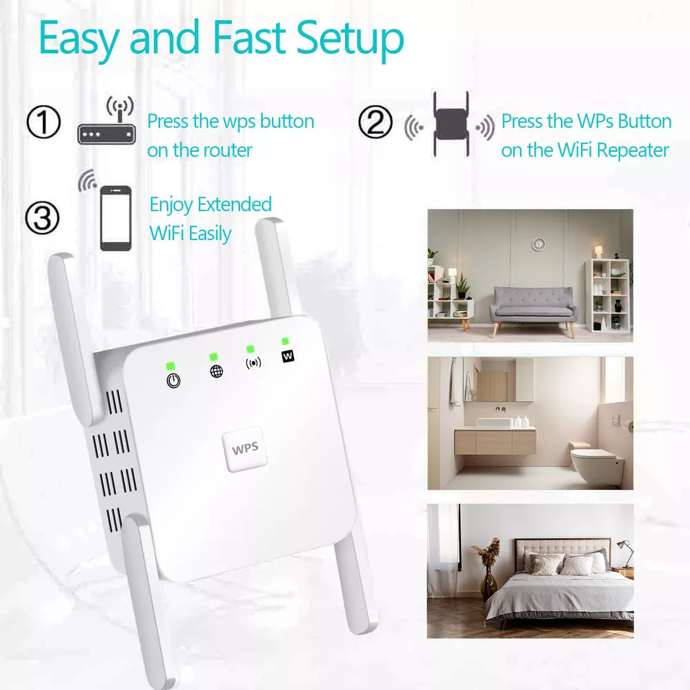 5G Repeater WiFi Langstrecken 1200Mbps Wifi Extender Router Signal Wi fi Verstärker Netzwerk Wi-fi Booster 2.4G Wi-fi Repeater