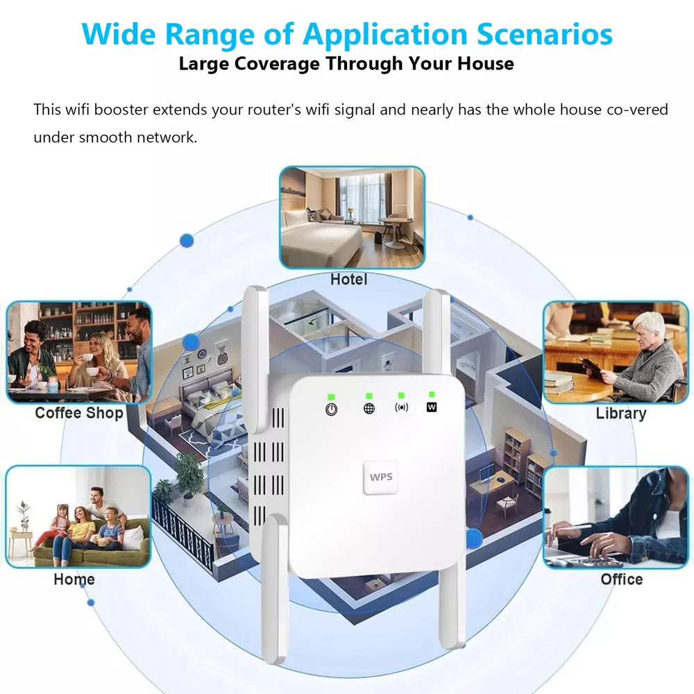 5G Repeater WiFi Langstrecken 1200Mbps Wifi Extender Router Signal Wi fi Verstärker Netzwerk Wi-fi Booster 2.4G Wi-fi Repeater
