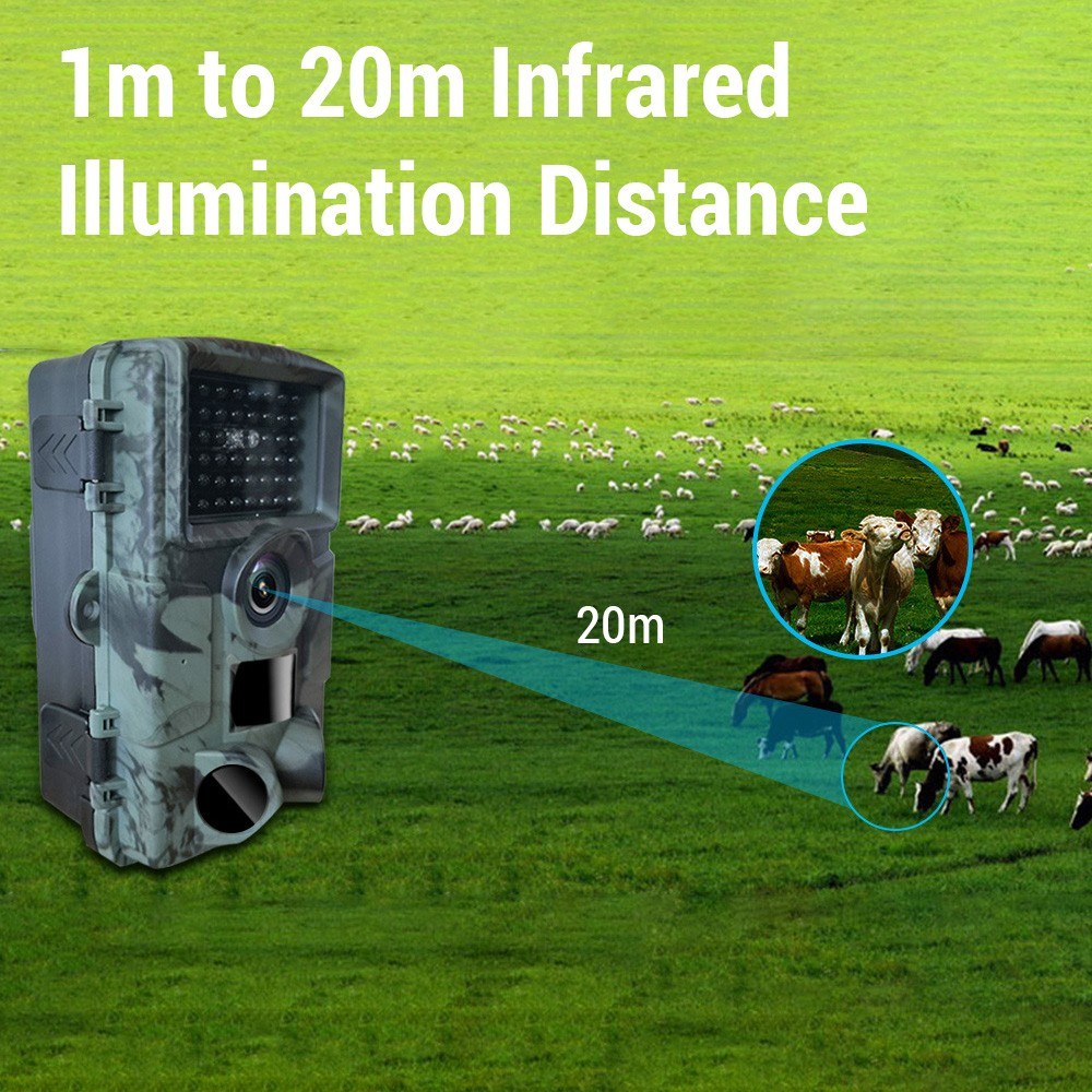 Wasserdichte WiFi Jagdkamera mit Nachtsicht & 940nm No Glow Infrarot Bewegungsaktivierung