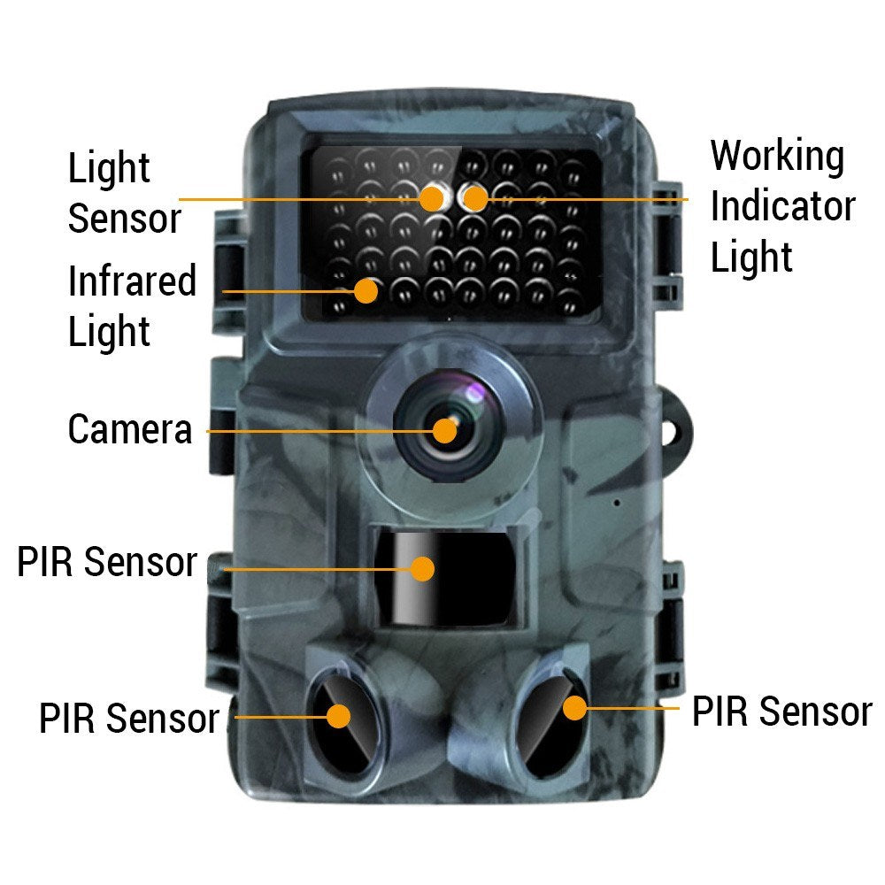 Wasserdichte WiFi Jagdkamera mit Nachtsicht & 940nm No Glow Infrarot Bewegungsaktivierung
