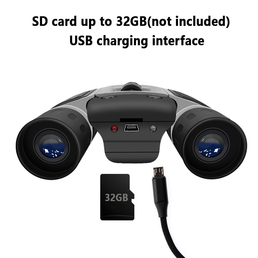 Hochauflösende digitale Ferngläser mit 10x Zoom und Nachtsicht, Kamera- und Videoaufzeichnung für Erwachsene