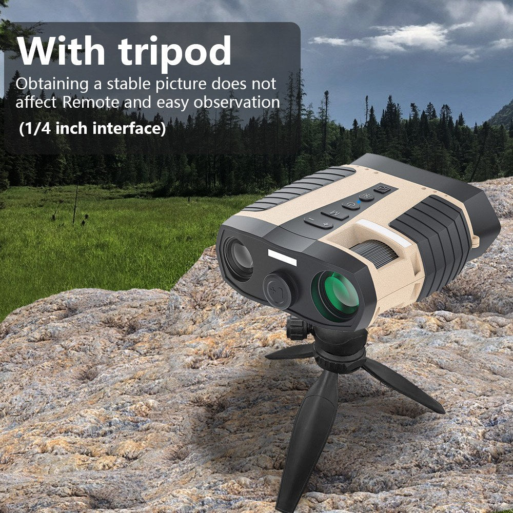 Wasserdichte IP65 Nachtsichtferngläser mit Kamera, 4X Optisch & 8X Digitalzoom, 3 LCD, 2.5K Video, 3W IR für Jagd & Outdoor