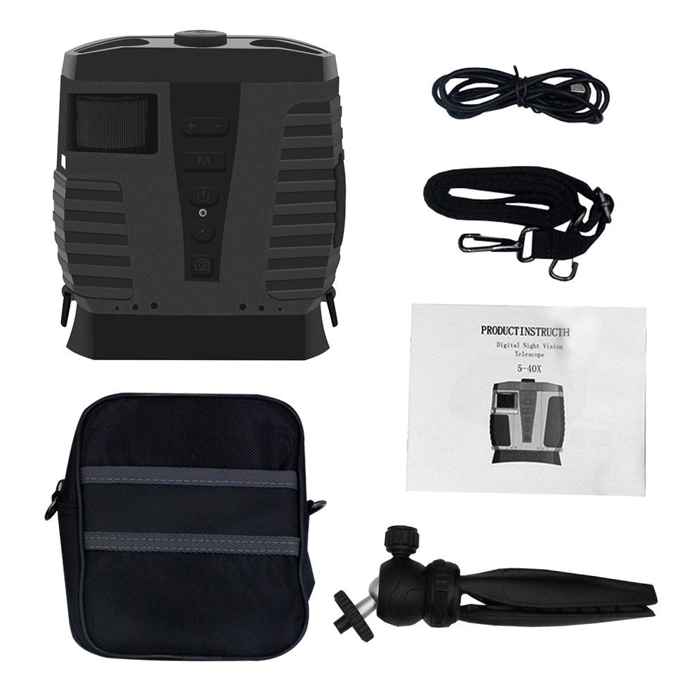 Wasserdichte IP65 Nachtsichtferngläser mit Kamera, 4X Optisch & 8X Digitalzoom, 3 LCD, 2.5K Video, 3W IR für Jagd & Outdoor