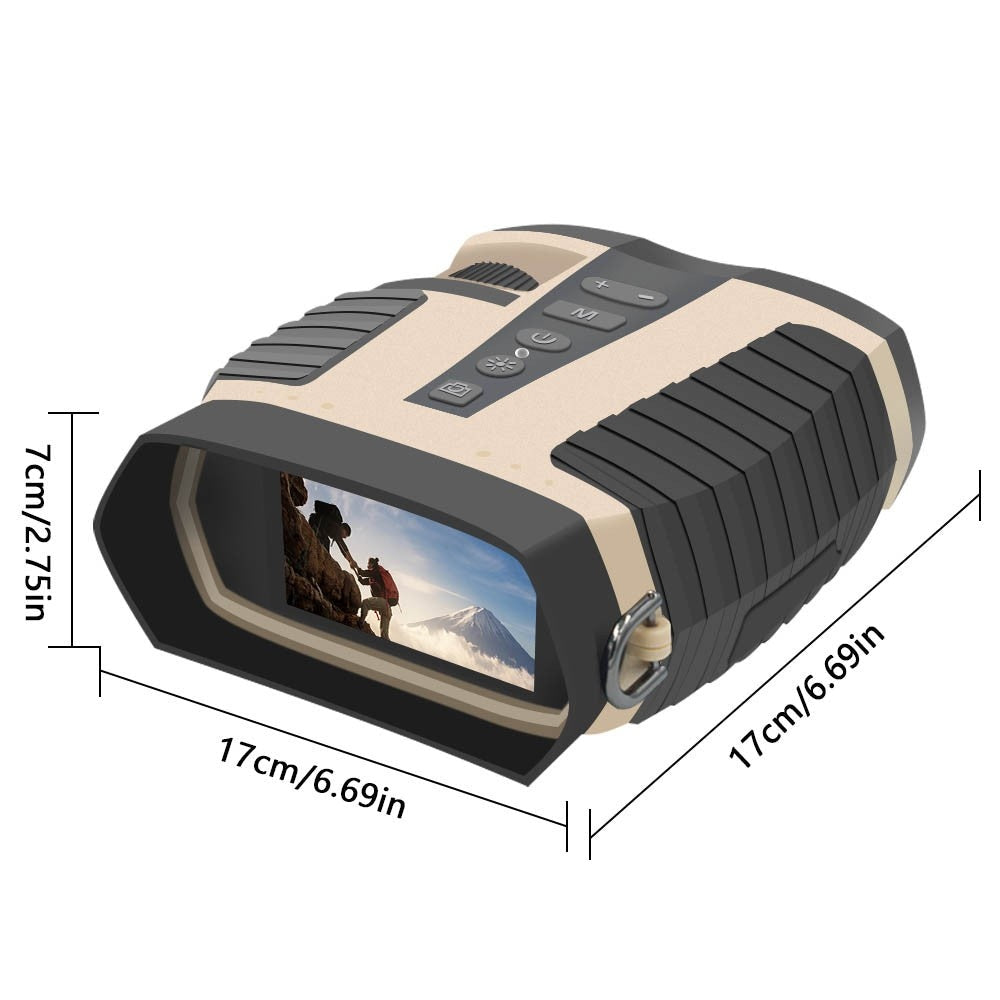 Wasserdichte IP65 Nachtsichtferngläser mit Kamera, 4X Optisch & 8X Digitalzoom, 3 LCD, 2.5K Video, 3W IR für Jagd & Outdoor