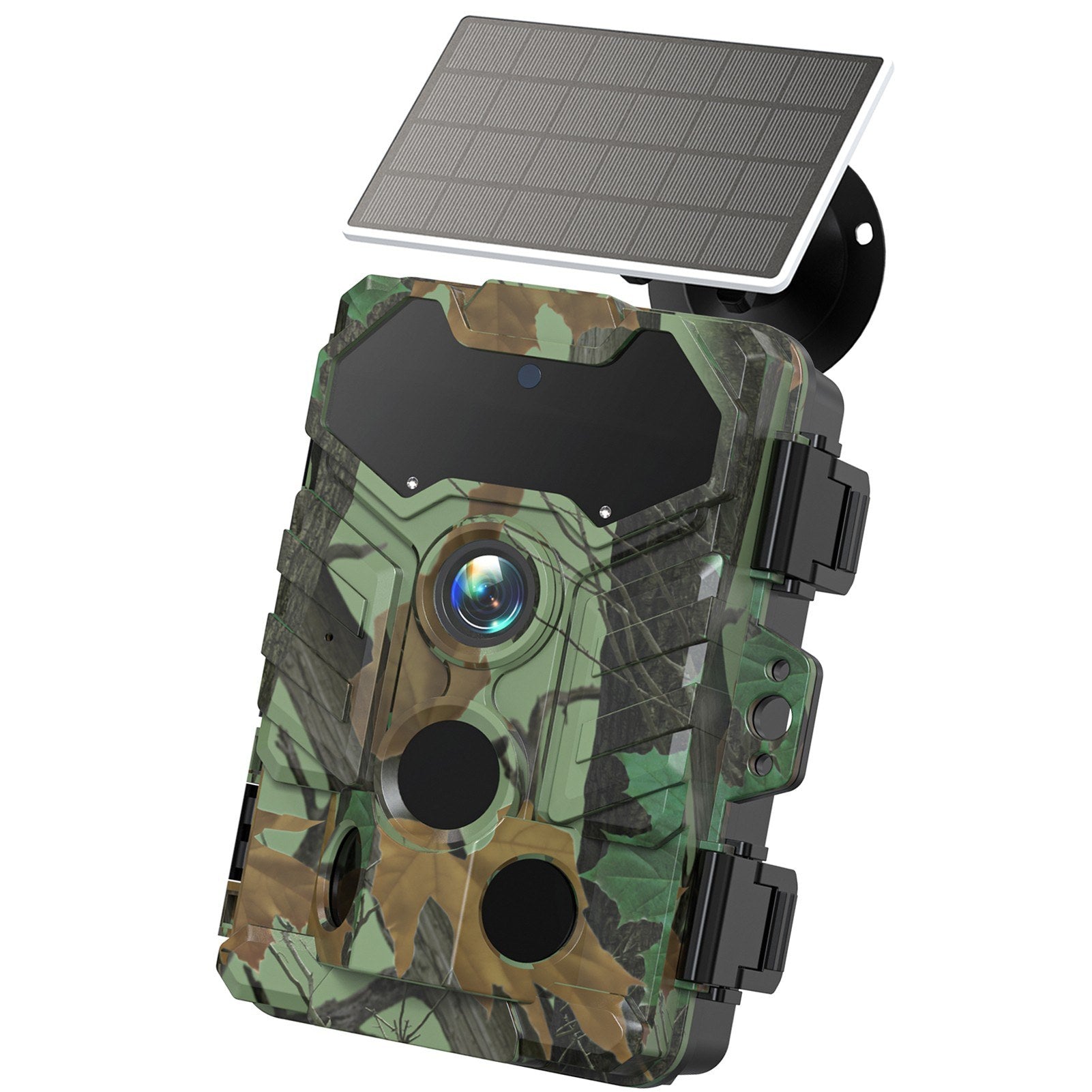 32MP Wireless Solar Trailkamera - Außenwildtier- & Jagdkamera, Infrarot-Nachtsicht, WiFi, IP66 wasserdicht