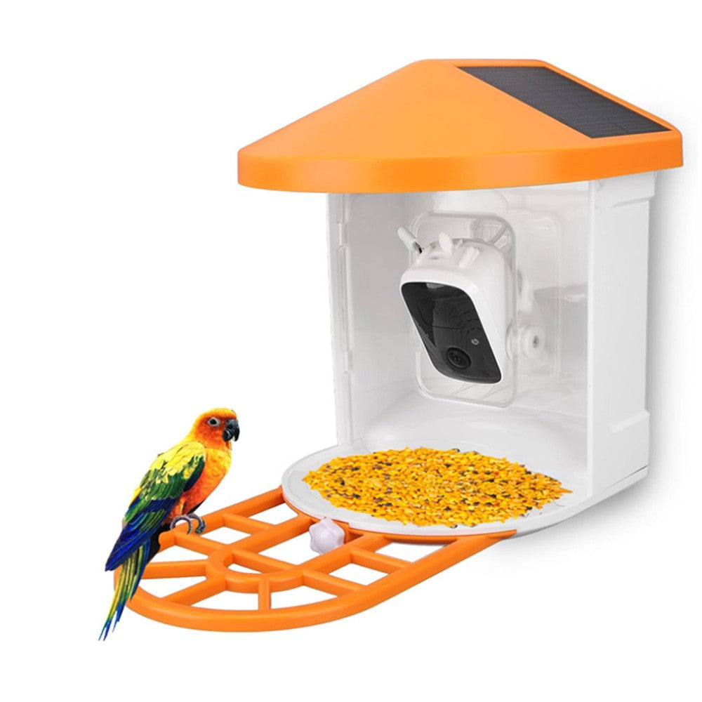 Solarbetriebene intelligente Vogelfutterkamera: 1080P Nachtsicht, KI, WLAN, Mikrofon & Lautsprecher