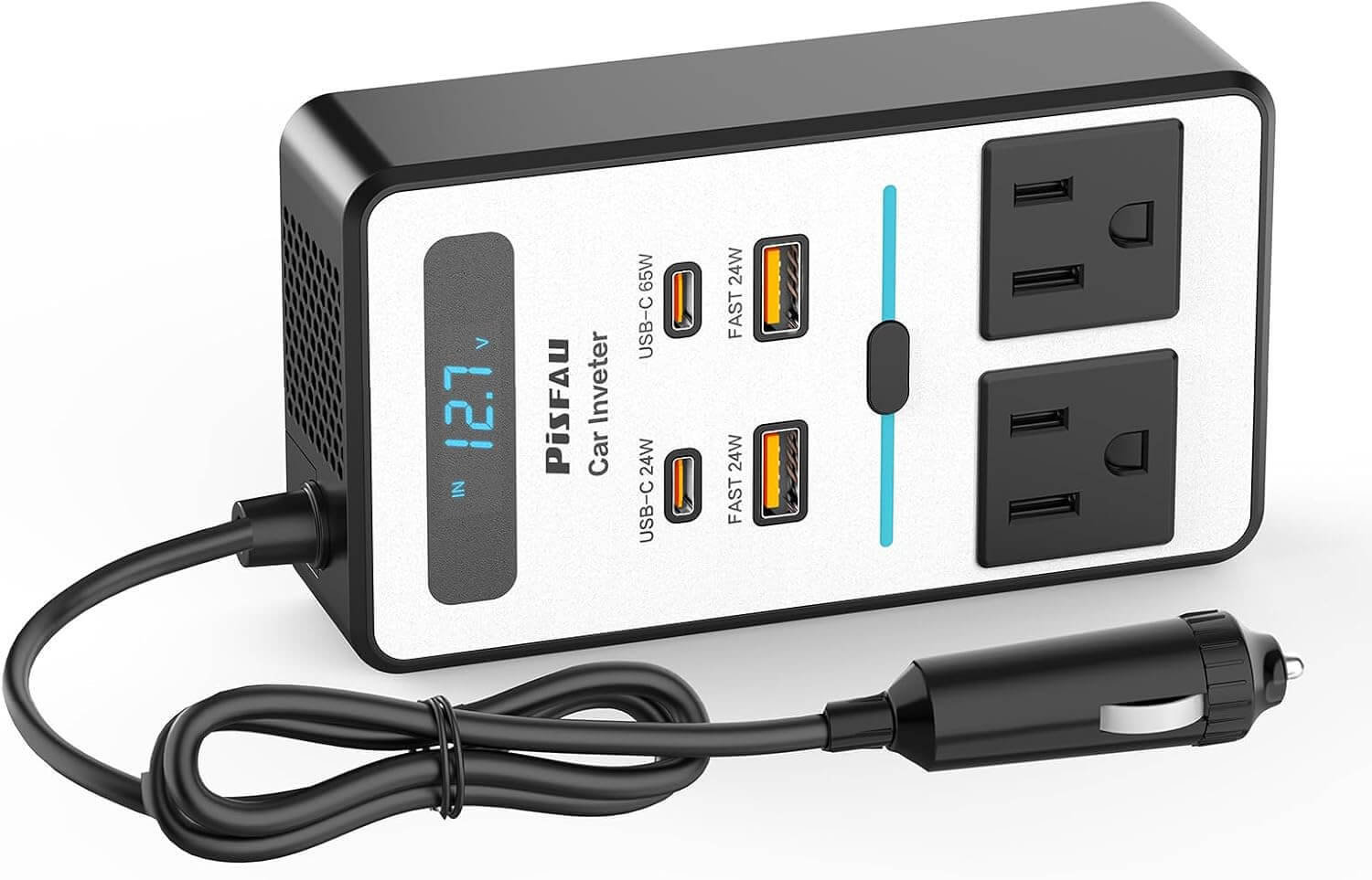 Zelara Auto Wechselrichter 12V auf 220V AC mit USB