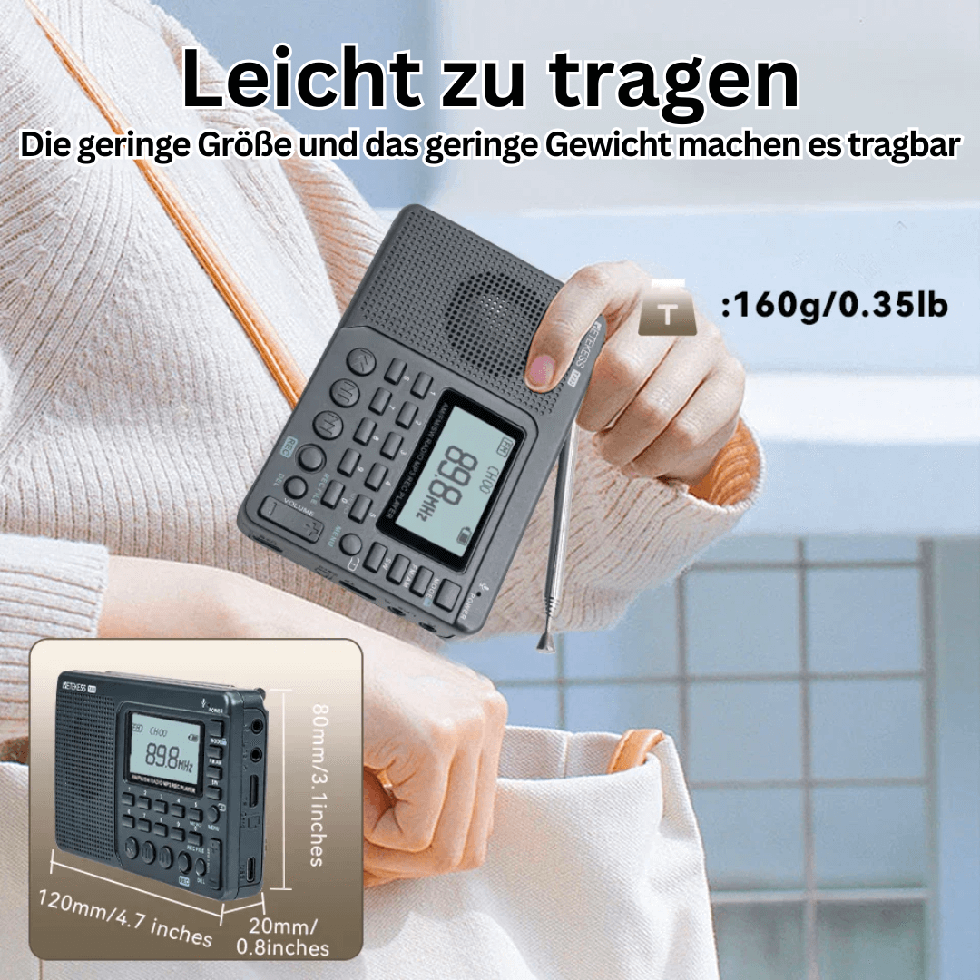 Zelara Multiband-Radio mit Aufnahmefunktion