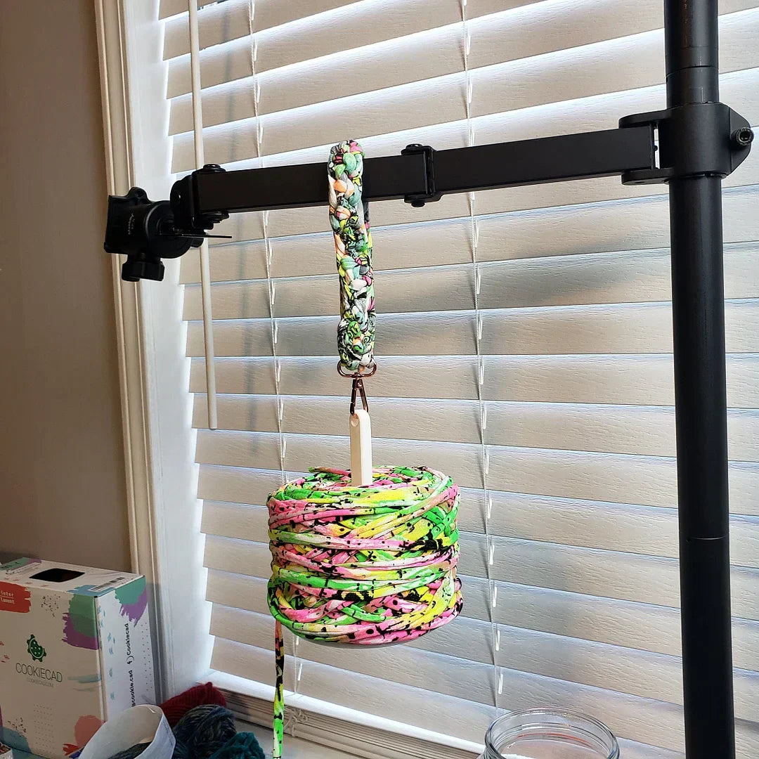 WoodSpin | Tragbarer Garnhalter | Handgarnhalter