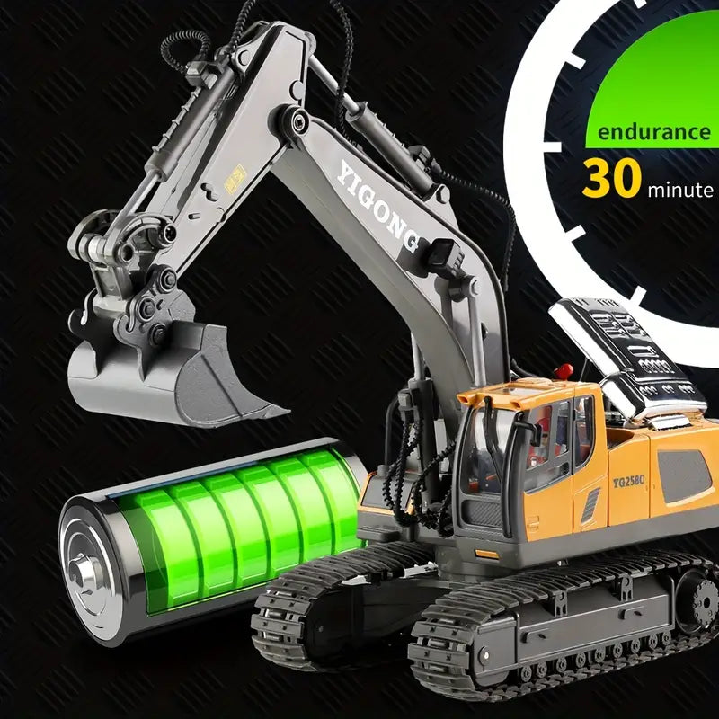 Premium-Fernbedienungsexkavator – Realistischer RC-Bagger für ultimativen Spaß