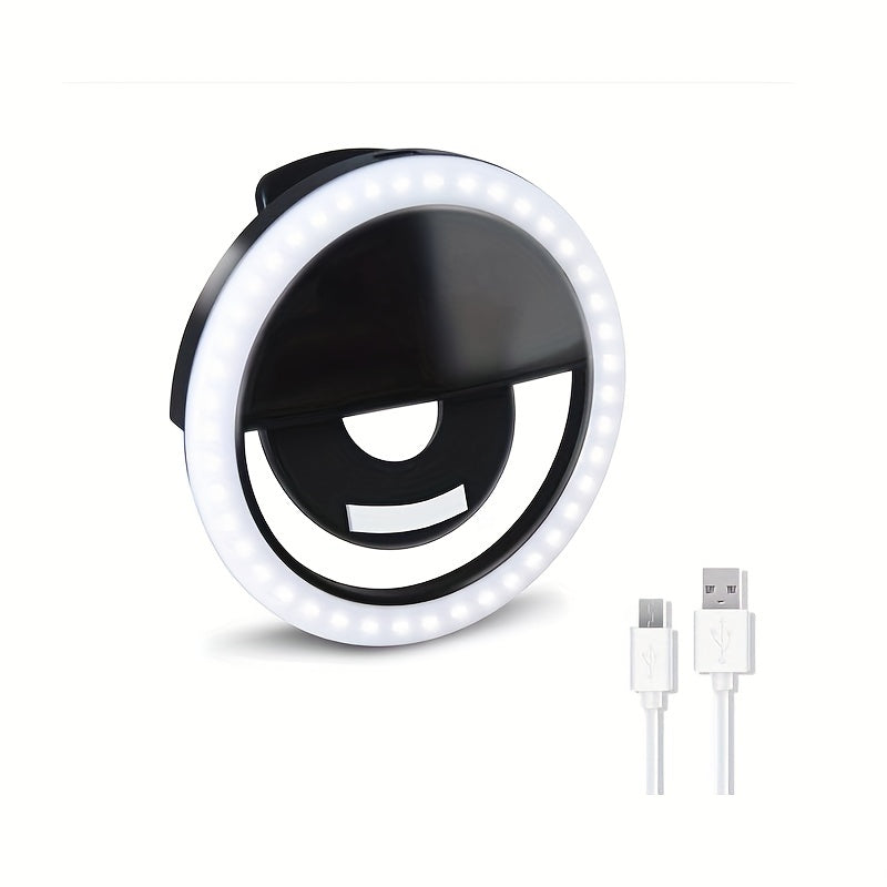 Lumi LED Selfie Ring Light – Tragbare Aufladbare Lampe für Smartphone und Computer
