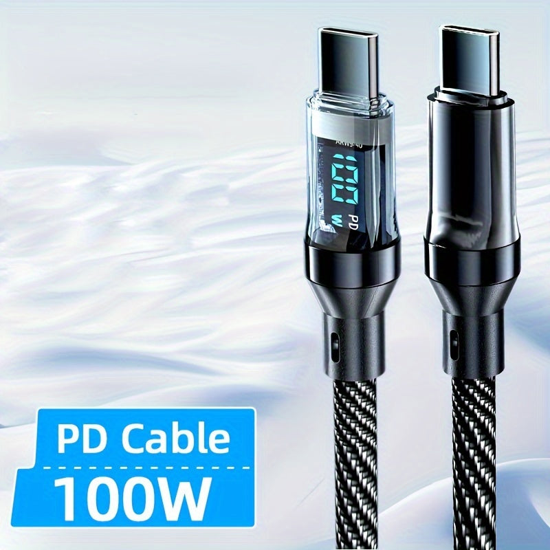 BlitzCharge Pro Turbo 120W 6A USBC Kabel mit Display