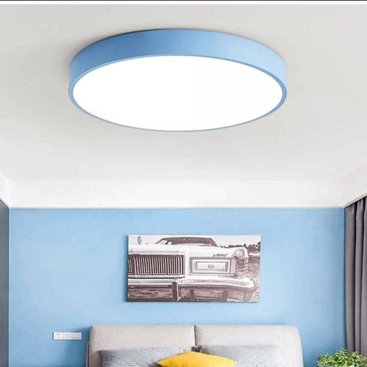 LED Deckenleuchte Holz Rund Modern