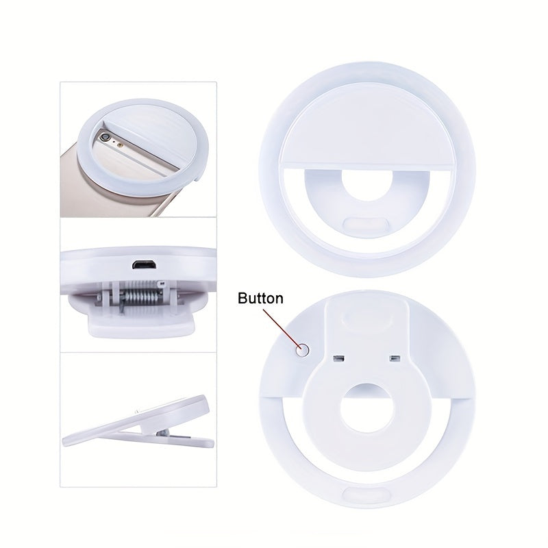 Lumi LED Selfie Ring Light – Tragbare Aufladbare Lampe für Smartphone und Computer