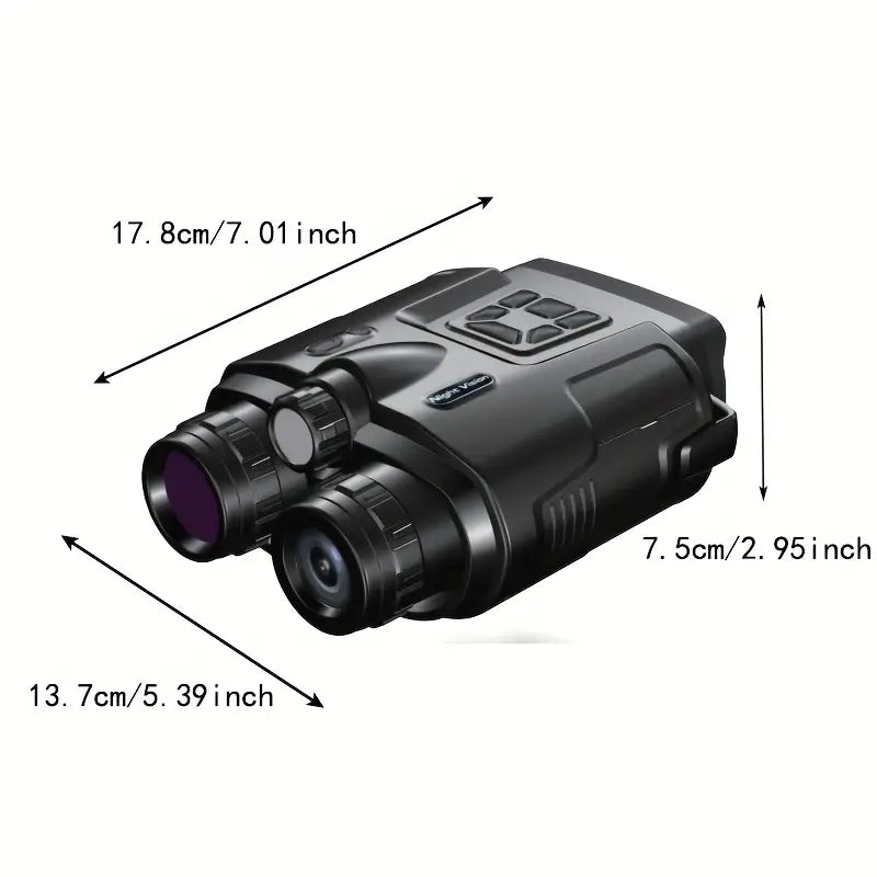 Monokular mit Nachtsicht Infrarot 8x Zoom | Fernglas mit integriertem 5000mAh Akku