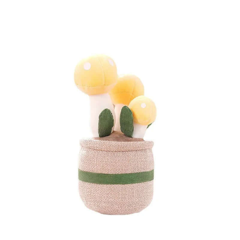Kuschelige Blumen-Plüschfigur - Weicher Kissen-Begleiter