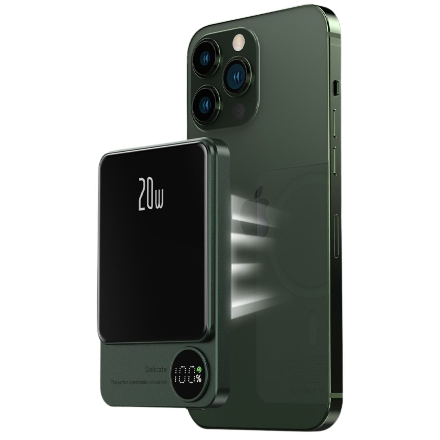 Sleek Magnetic Fast Charging Power Bank – Wirelessly, Hochkapazitäts-Backup-Batterie für alle Geräte