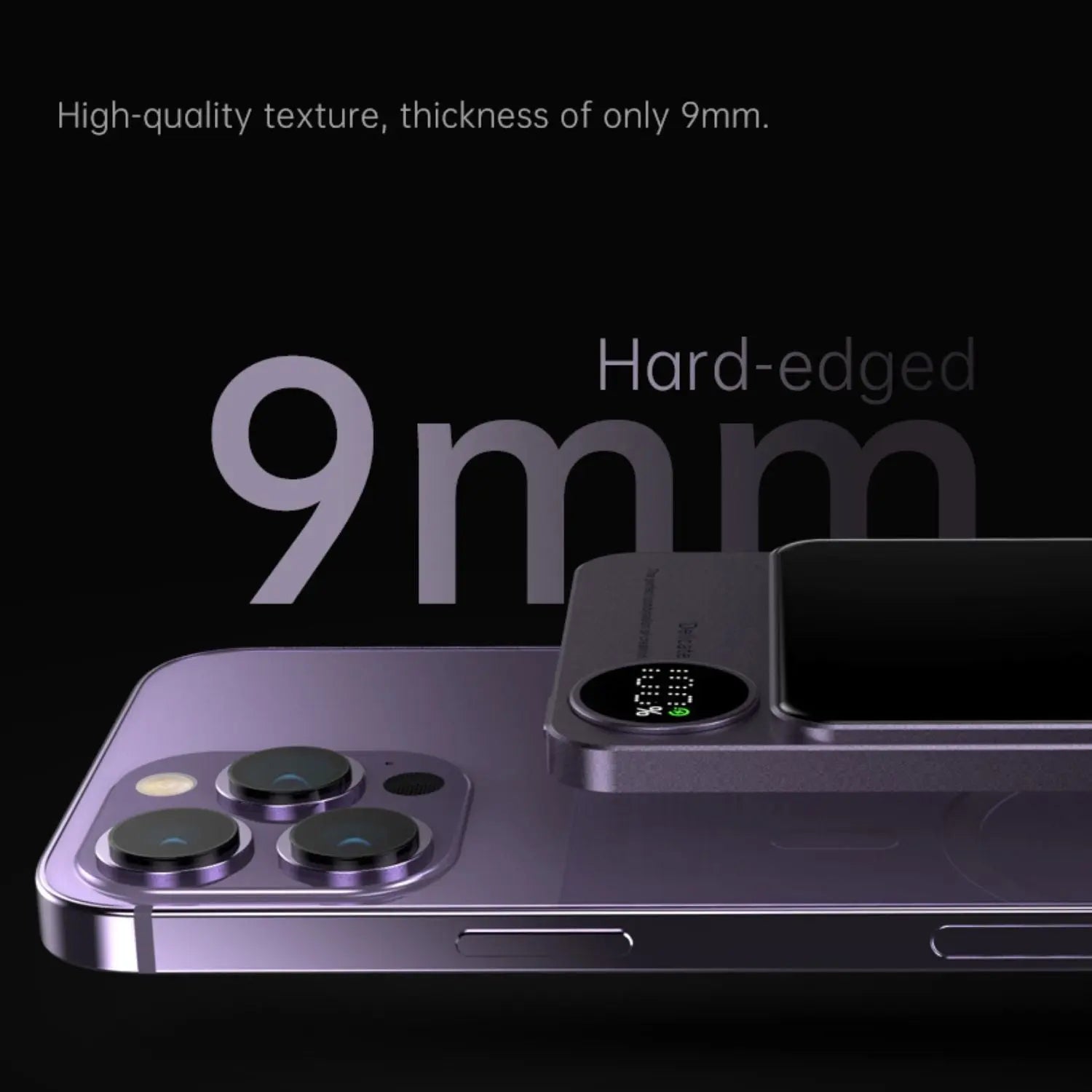 Sleek Magnetic Fast Charging Power Bank – Wirelessly, Hochkapazitäts-Backup-Batterie für alle Geräte