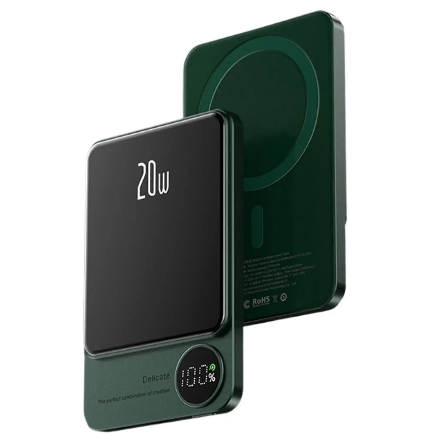 Sleek Magnetic Fast Charging Power Bank – Wirelessly, Hochkapazitäts-Backup-Batterie für alle Geräte