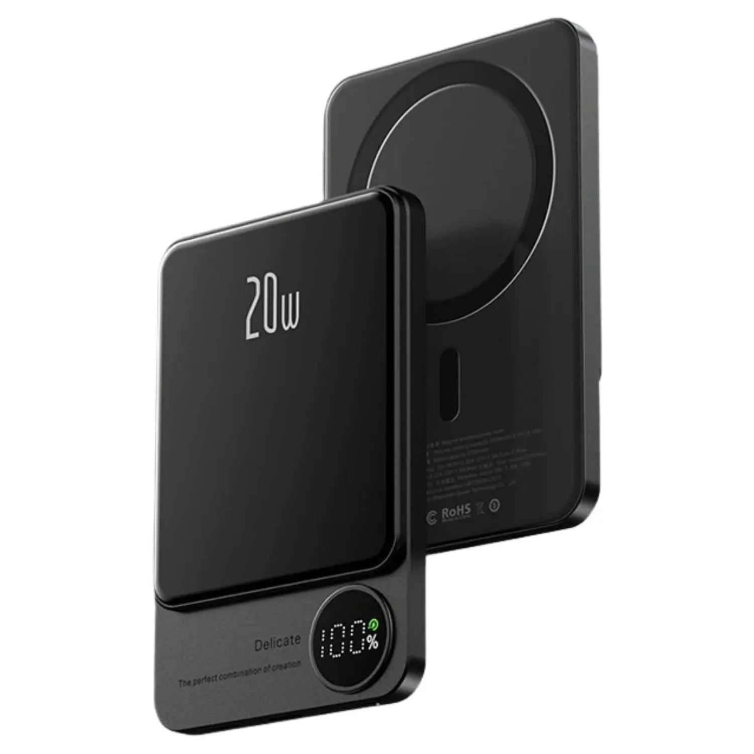 Sleek Magnetic Fast Charging Power Bank – Wirelessly, Hochkapazitäts-Backup-Batterie für alle Geräte