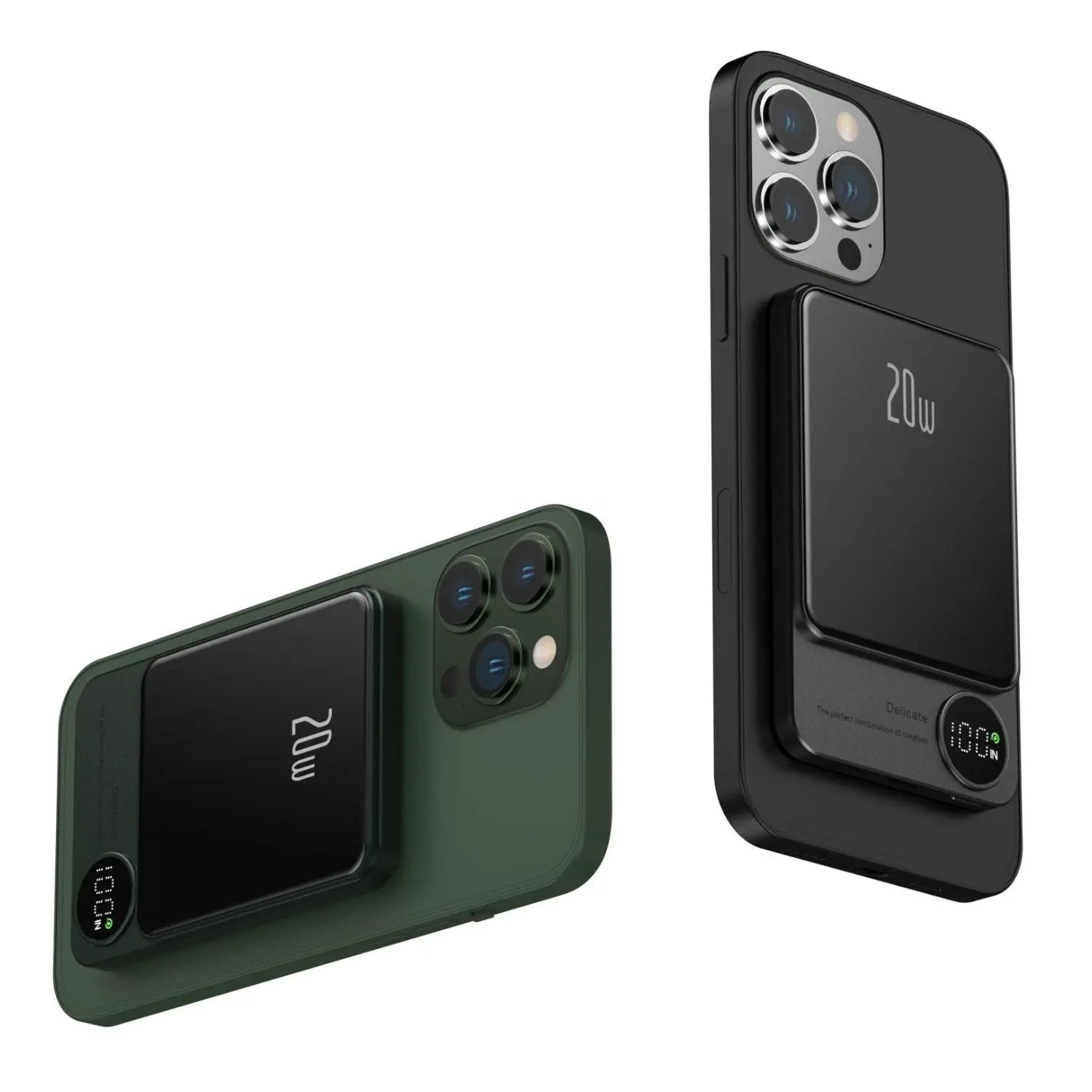 Sleek Magnetic Fast Charging Power Bank – Wirelessly, Hochkapazitäts-Backup-Batterie für alle Geräte