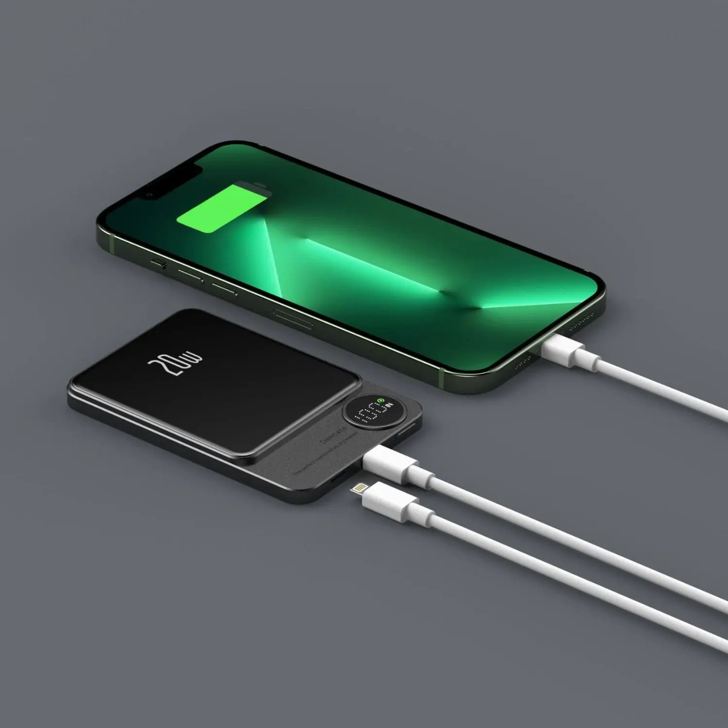 Sleek Magnetic Fast Charging Power Bank – Wirelessly, Hochkapazitäts-Backup-Batterie für alle Geräte