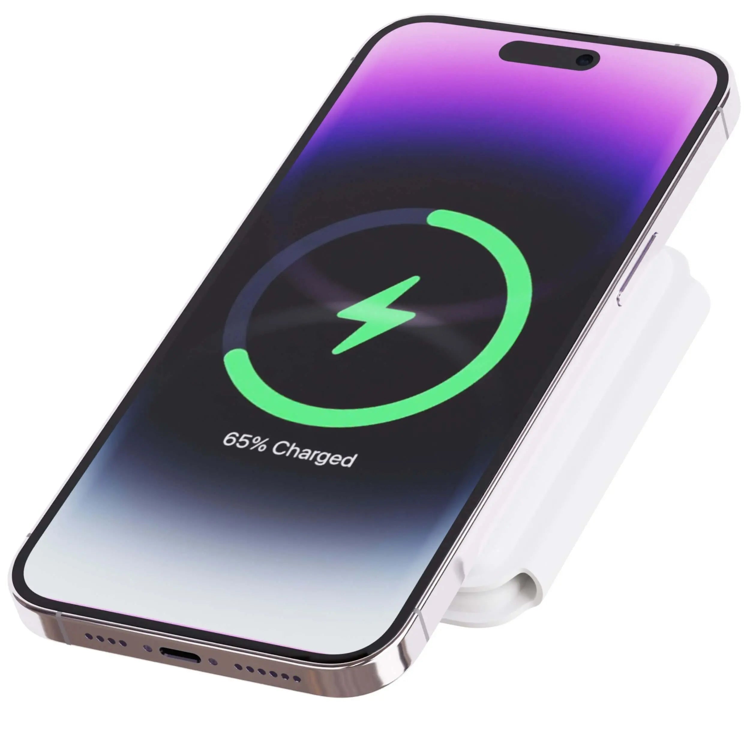 Evolved Chargers 2-in-1 Tragbares MagSafe Ladegerät – Drahtlos für iPhone & AirPods