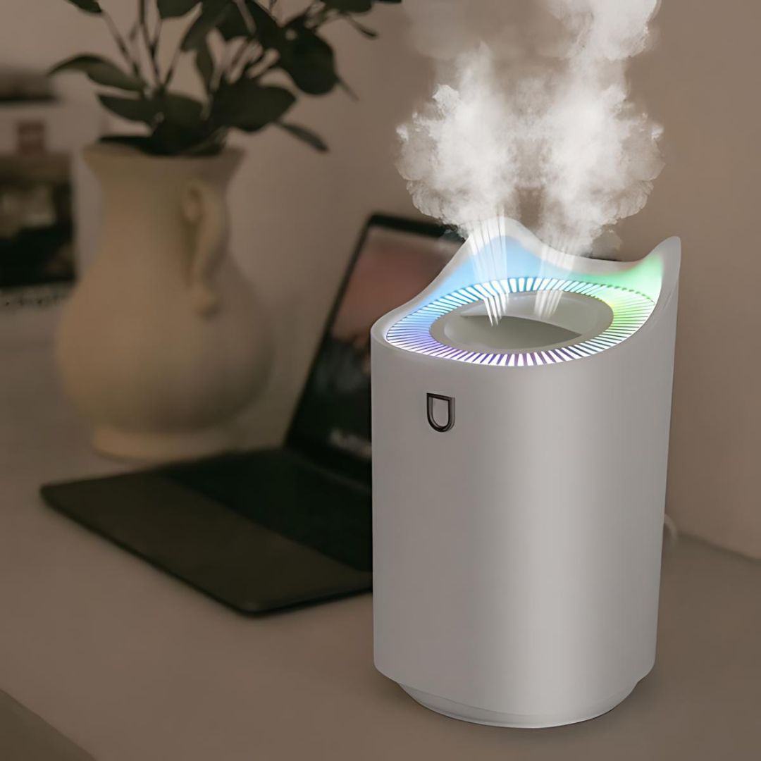 3000ml Ultraschall-Luftbefeuchter mit Nebeltechnologie für Atemwegserleichterung und angenehme Lebensräume