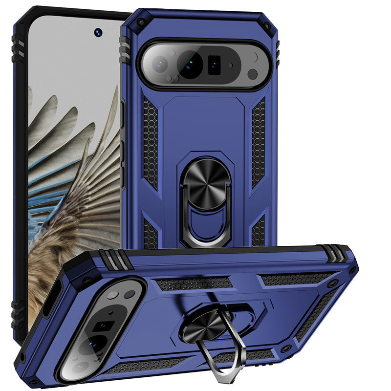 ArmorGuard Pixel 9 stoßfeste magnetische Ringhülle mit Ständer