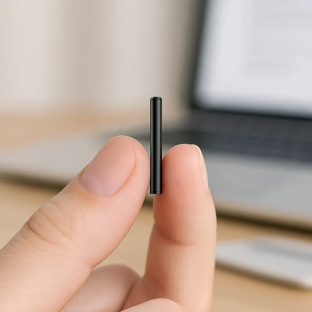 Miniaturer Sprachrekorder – Klein, Unauffällig und Leistungsstark | Perfekt für heimliches Aufnehmen und Sprachaktivierung