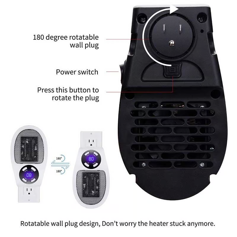 Multifunctional Compact Space Heater with Antimicrobial Air Filter
