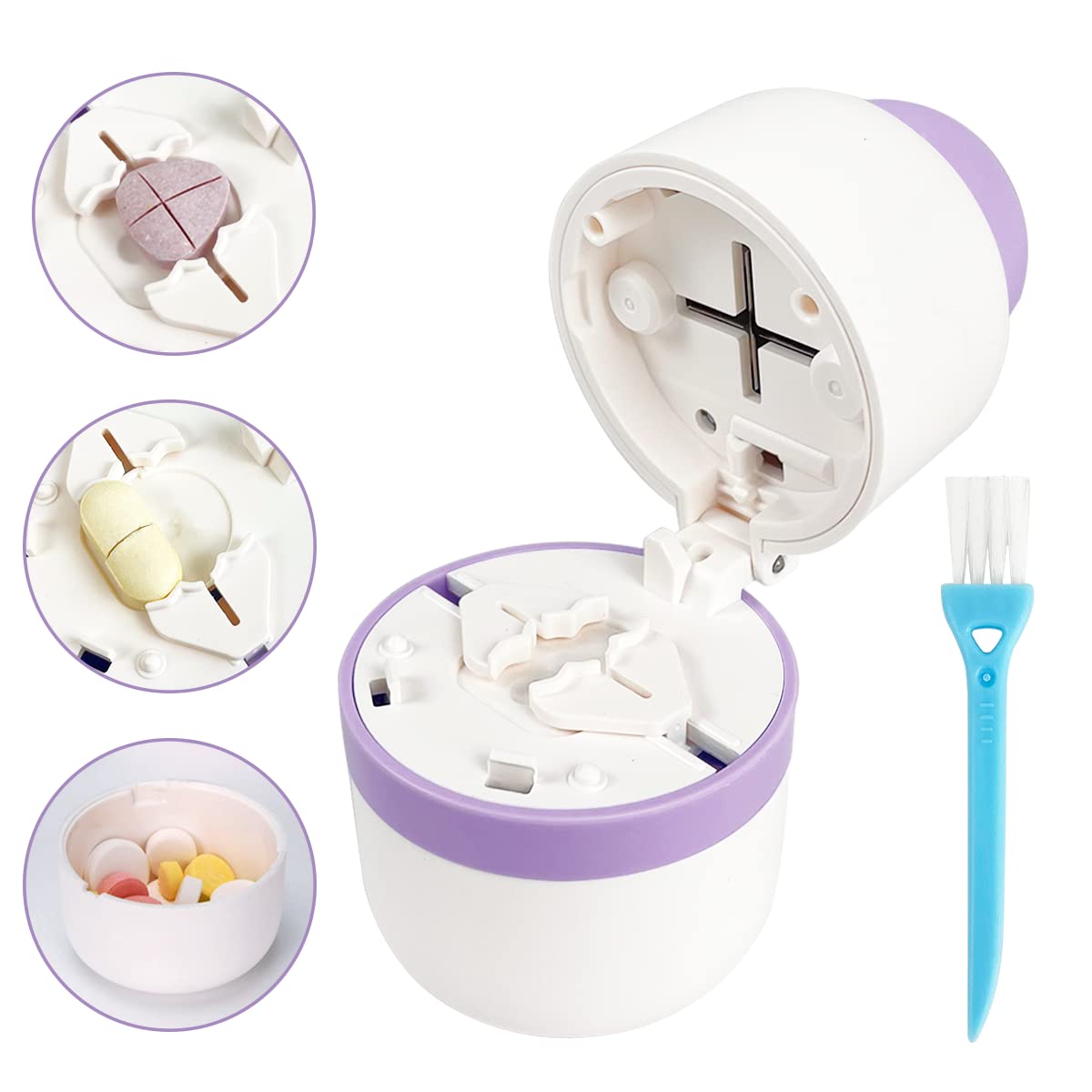 Tragbarer Pillenschneider mit präziser Festpositionierung – Einfaches und sicheres Schneiden von Tabletten