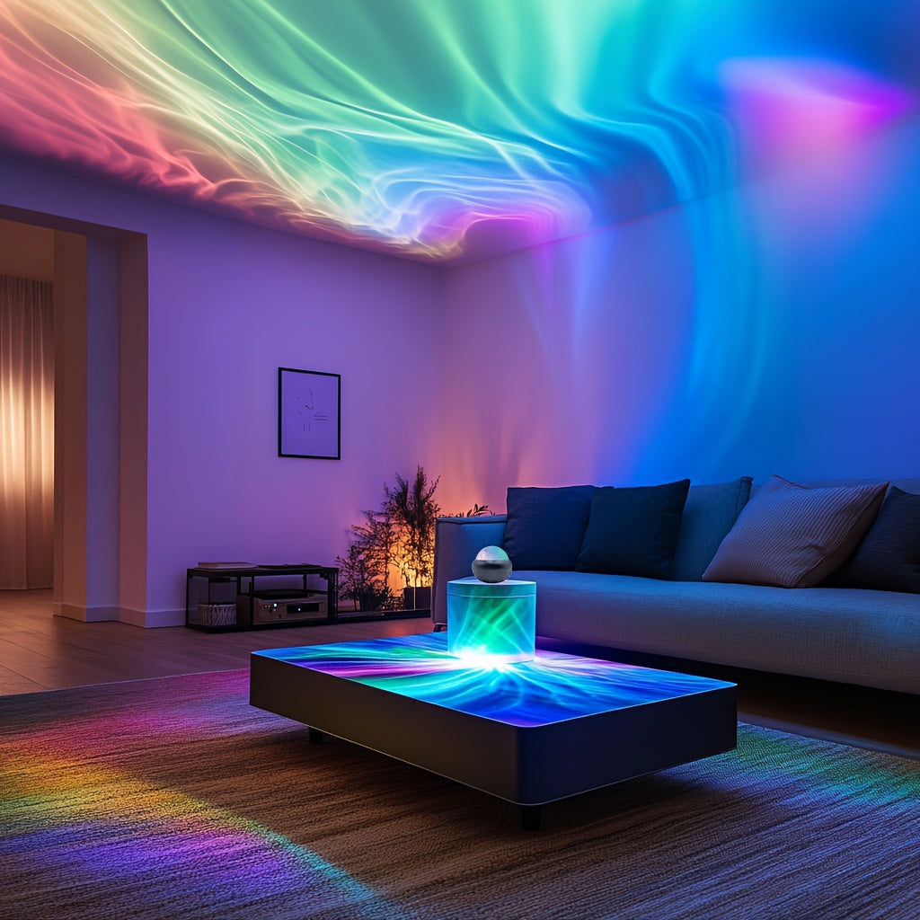 Magischer Lichtshow-Projektor – Bezauberndes, farbenfrohes Sternenhimmel-Effekt