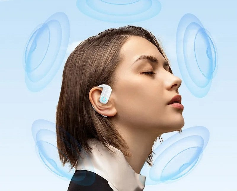 Open-Ear Wireless Bluetooth Headset – 5.4 180° drehender Sport- und Business-Kopfhörer mit Mikrofon