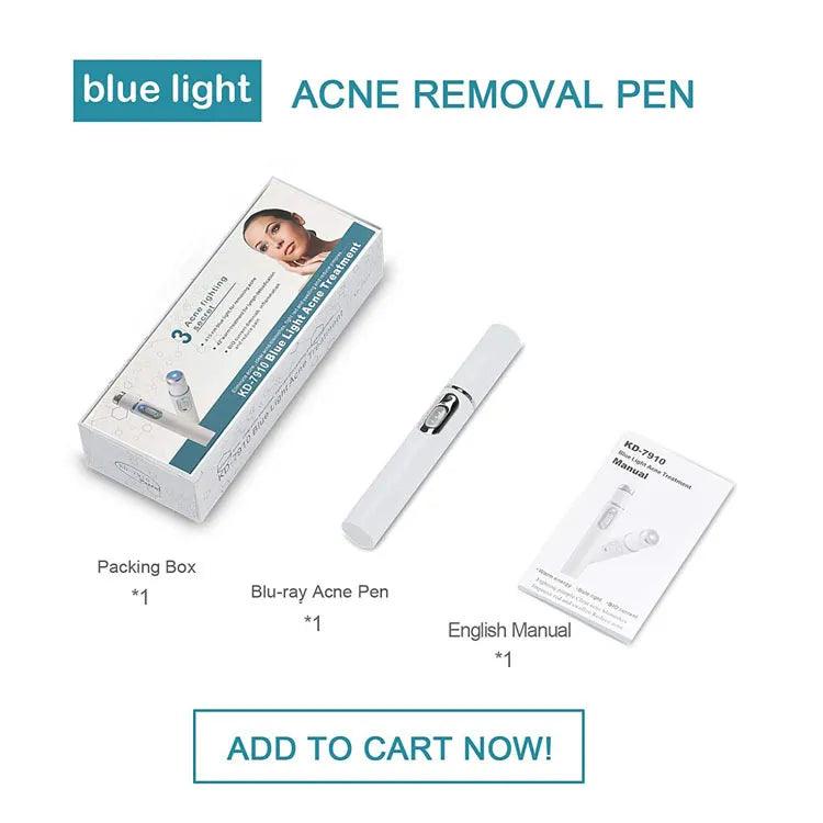 Blaues Licht Gesichtsgerät Akne Faltenentfernung Laserstift Hautfleckenentfernung Anti Krampfadern Besenreiser Radiergummi Medizinische Behandlung