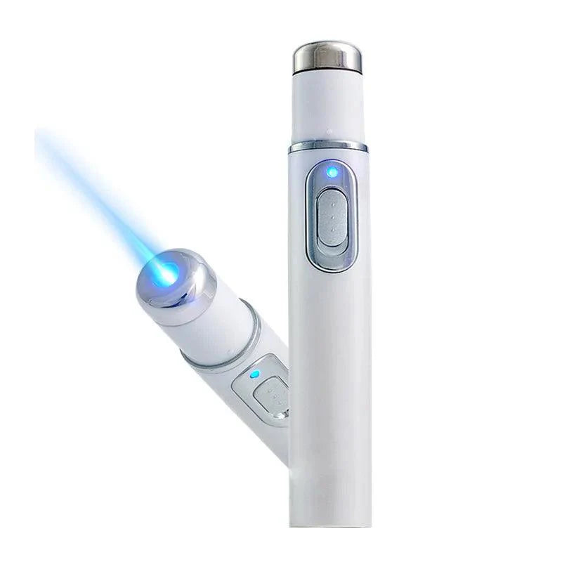 Blaues Licht Gesichtsgerät Akne Faltenentfernung Laserstift Hautfleckenentfernung Anti Krampfadern Besenreiser Radiergummi Medizinische Behandlung