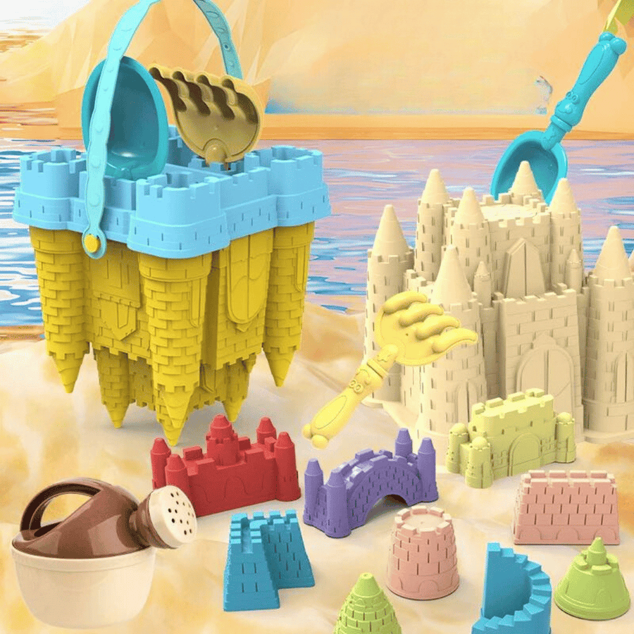 Sandkastenspielset für Kinder - Kreative Bauformen – Leicht & Robust