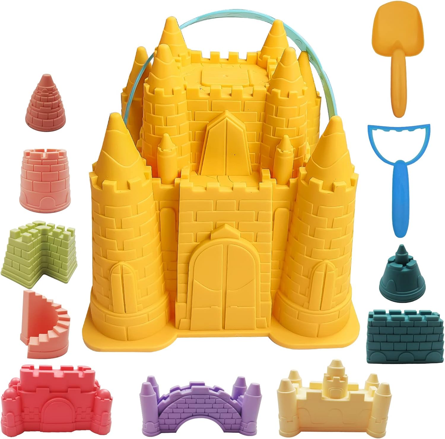 Sandkastenspielset für Kinder - Kreative Bauformen – Leicht & Robust
