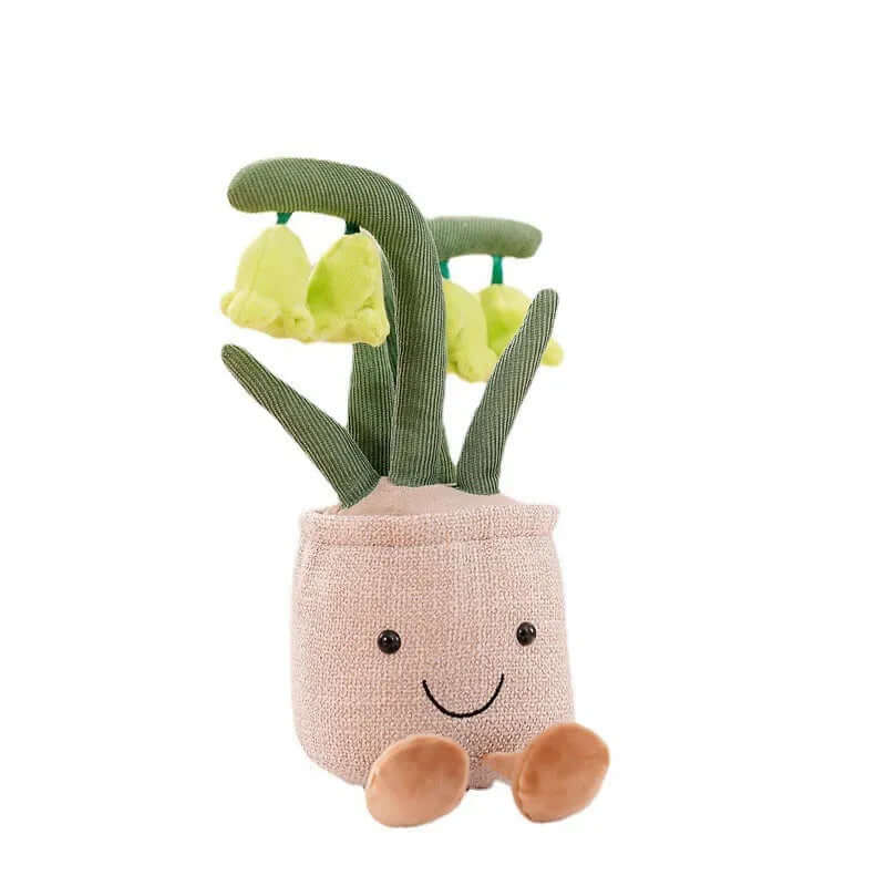 Kuschelige Blumen-Plüschfigur - Weicher Kissen-Begleiter