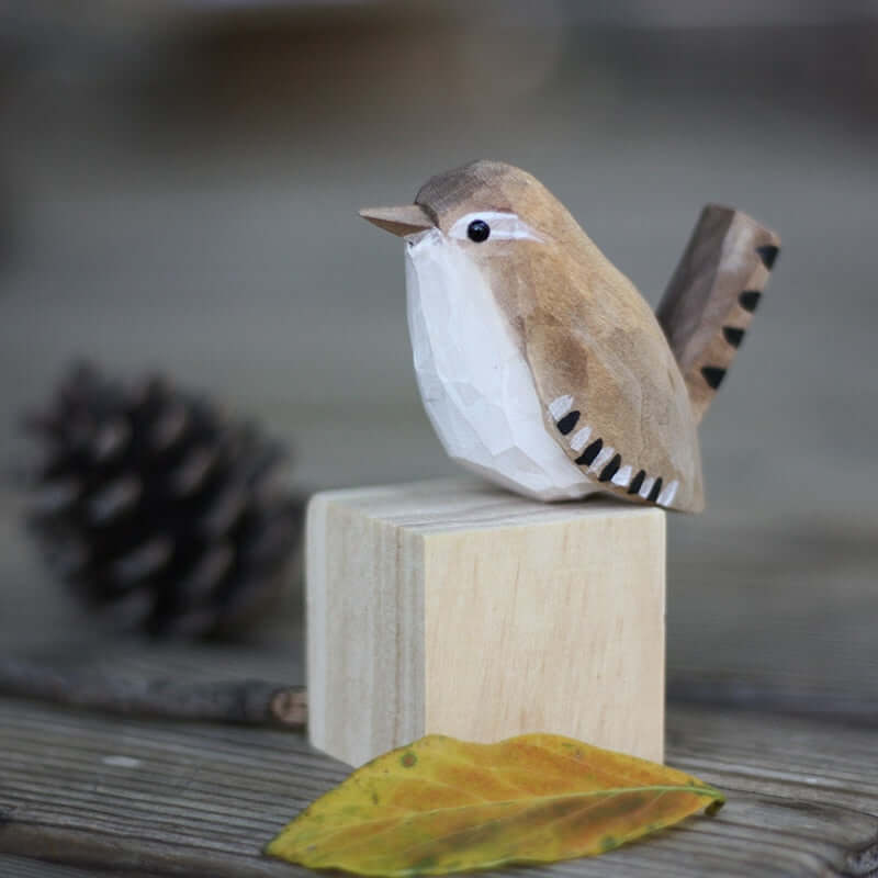 Zelara Holzvögel Deko Figur Vögel Skulptur