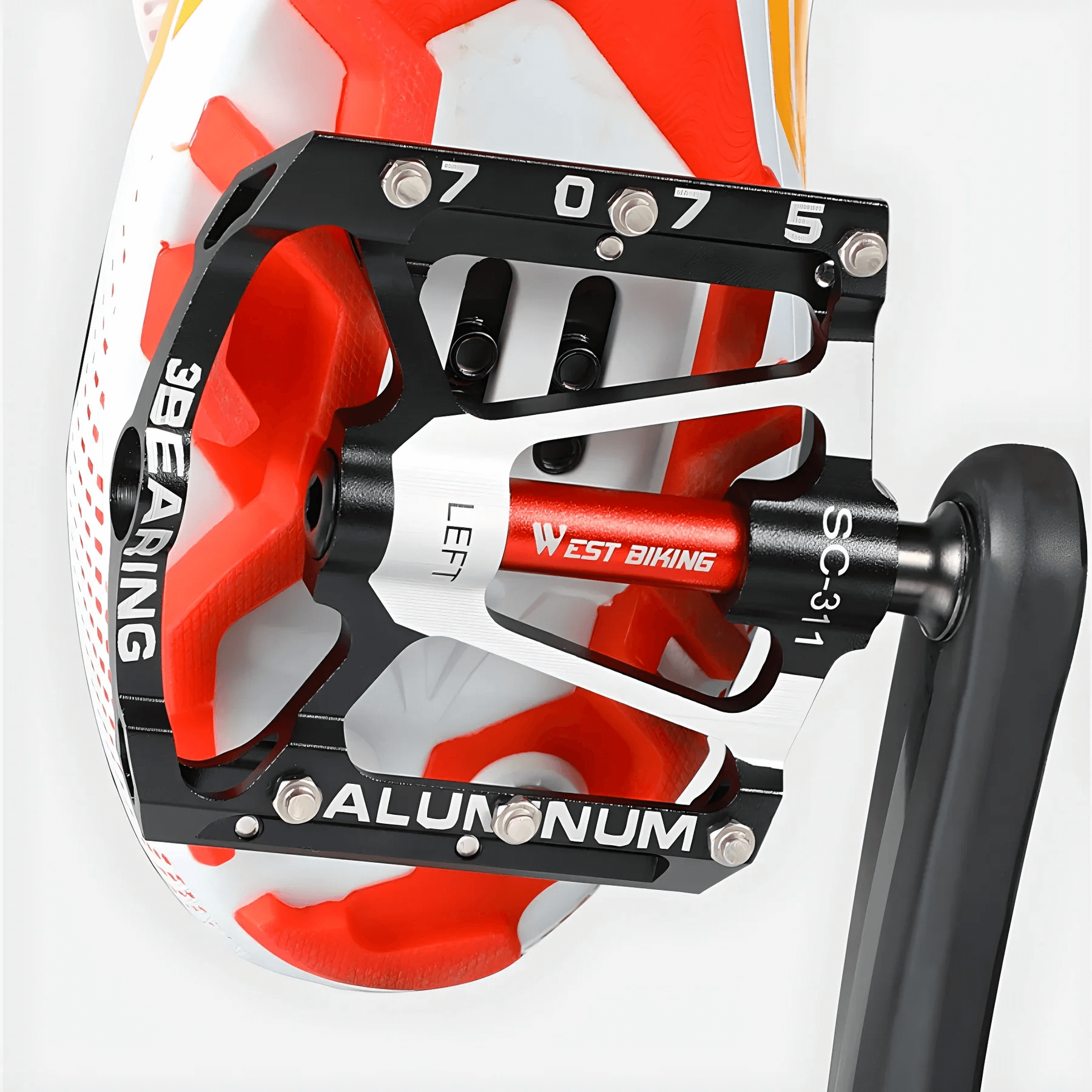 Leichtmetall Fahrradpedale mit Anti-Rutsch-Grip