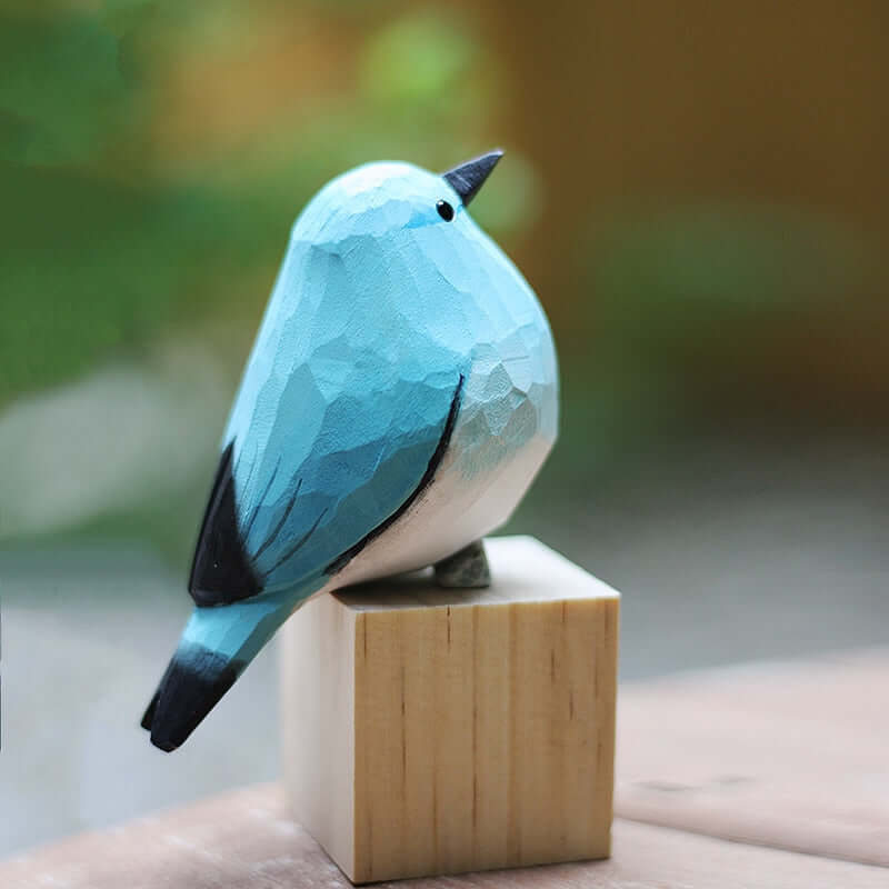 Zelara Holzvögel Deko Figur Vögel Skulptur