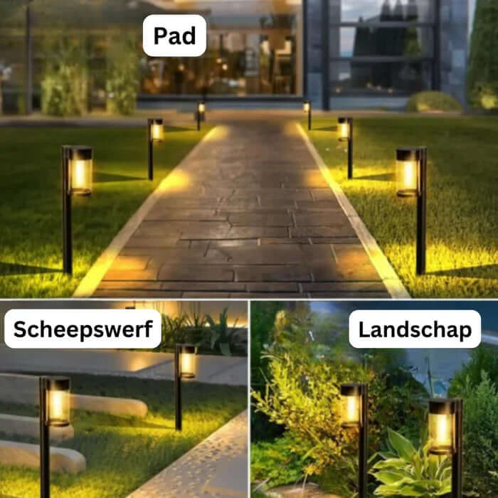 Solar Wegbeleuchtung Außen Garten, 6er Set LED