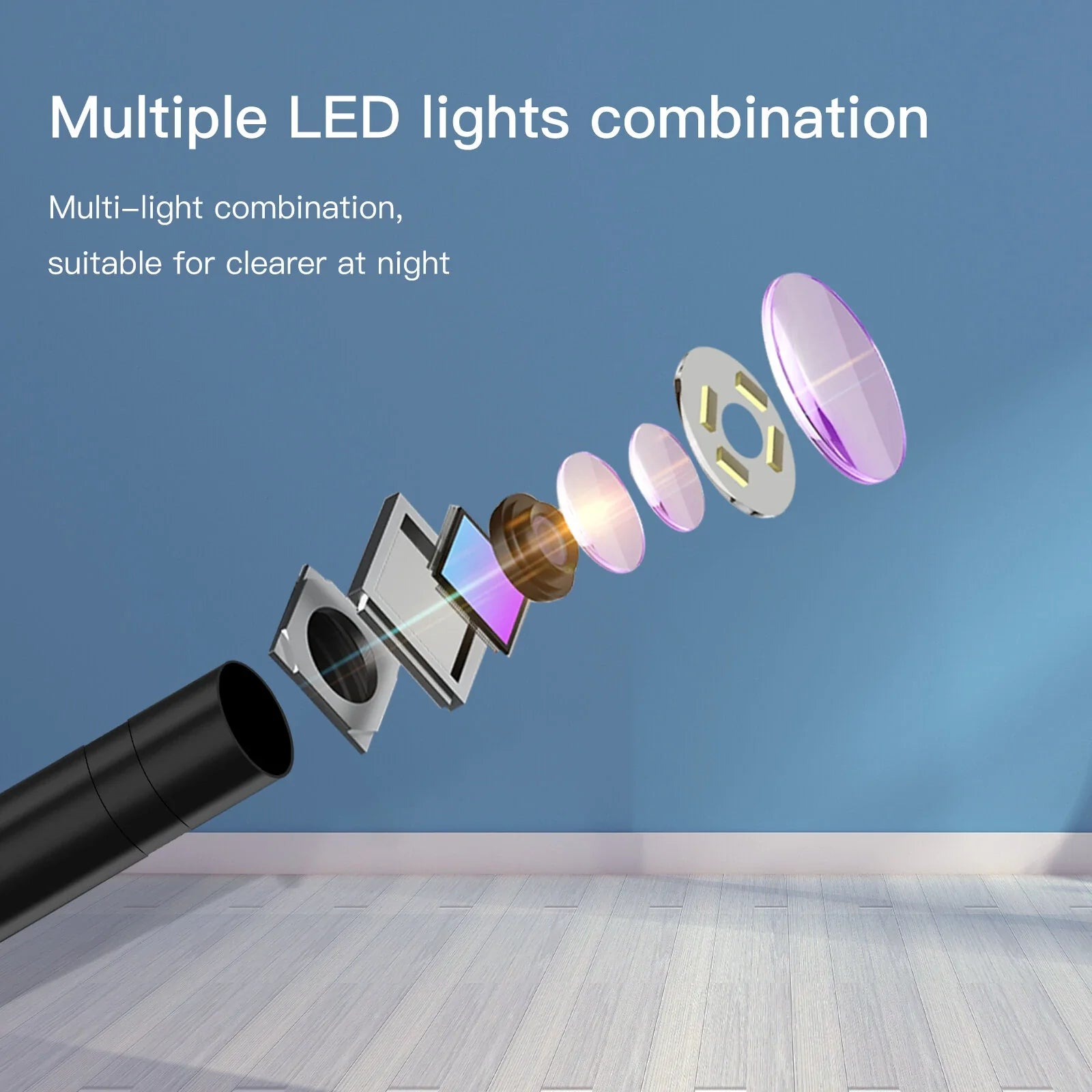 AN100 14mm Linse Endoskop Kamera für Autos, Micro USB Typ-C Android Smartphone PC, IP67 wasserdichte Inspektion