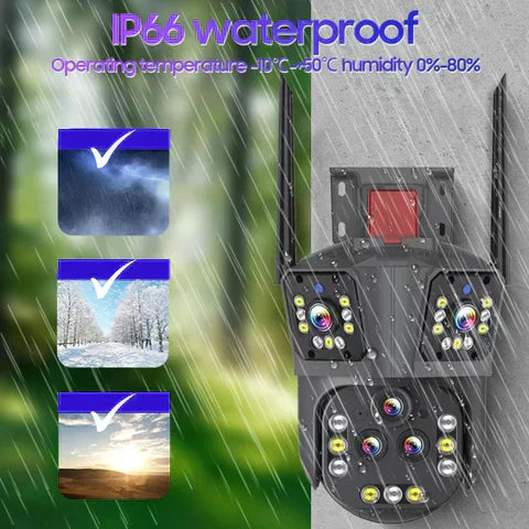 Kabellose Sicherheitskamera 10K - Zoom x20 - DualGuard Ultra 10K