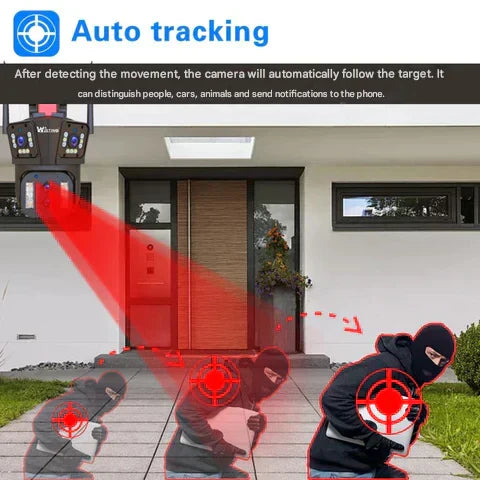 Kabellose Sicherheitskamera 10K - Zoom x20 - DualGuard Ultra 10K