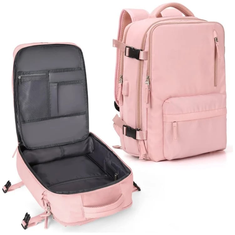 Damen Große Reise-Rucksack – Wasserdichter Wanderrucksack | Diebstahlschutz & USB-Ladung